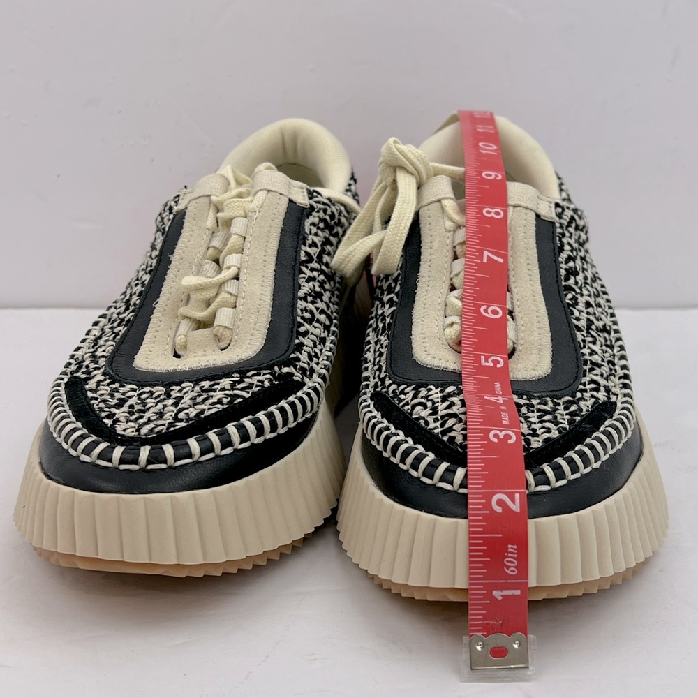 DOLCE VITA, CREAM & BLACK WOVEN KNIT SNEAKERS/ WALKING SHOES, WOMEN’S SIZE 9.5 - Picture 15 of 16